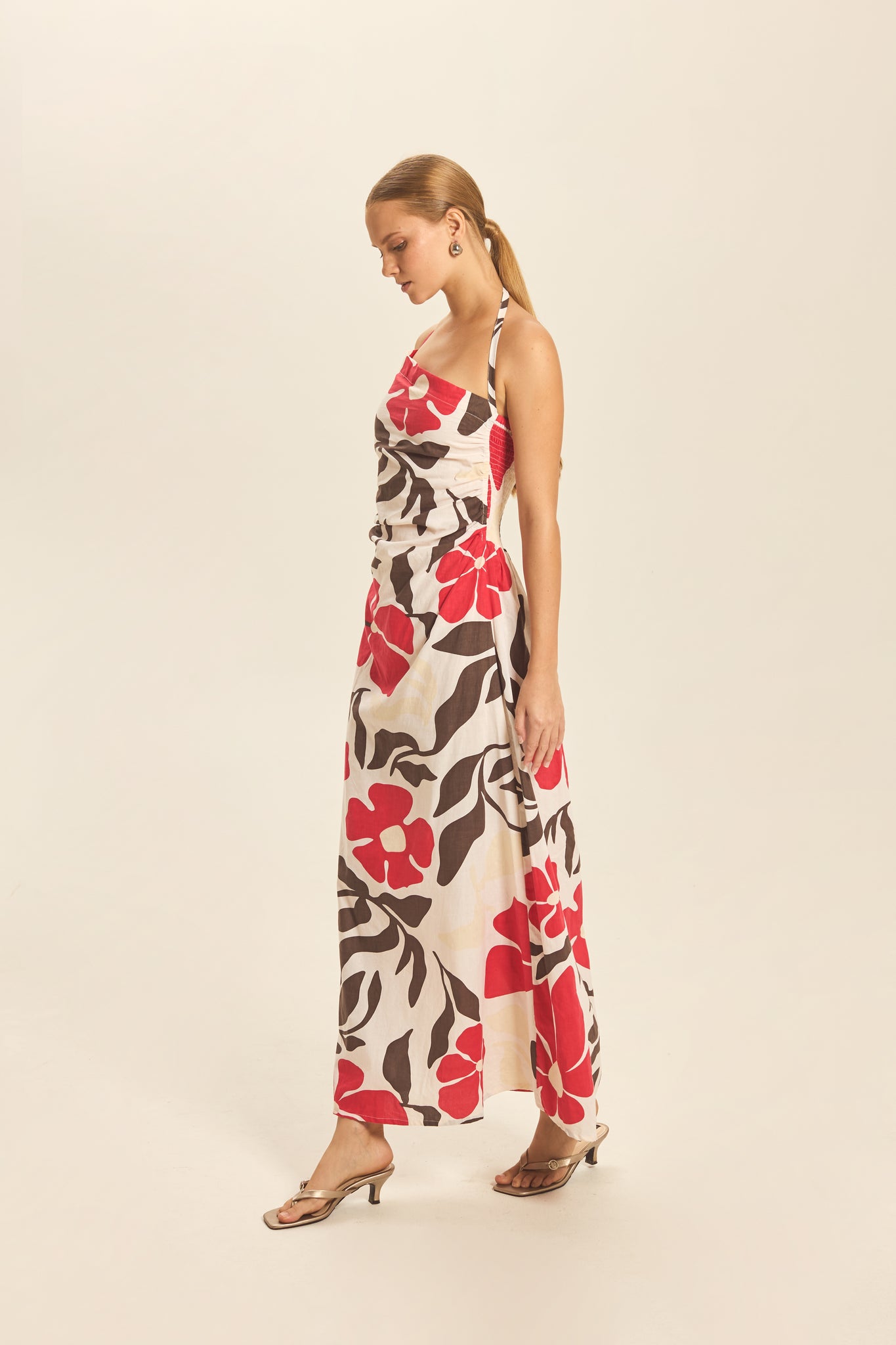 Lulu Maxi Dress Floral Cherry – Shop Jula