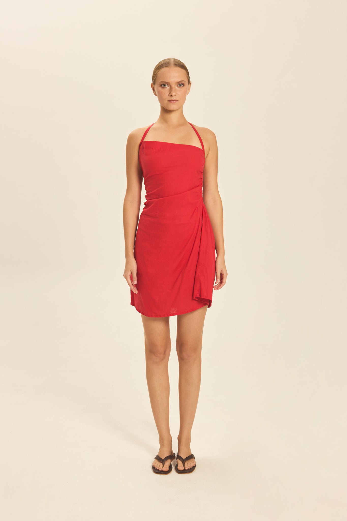 Lulu Mini Dress Solid Cherry – Shop Jula