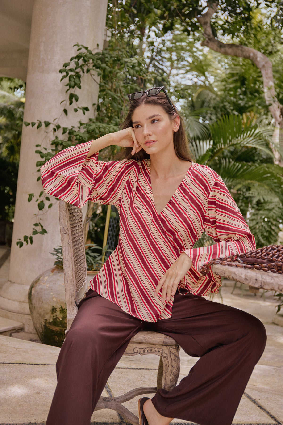 Kiki Top Stripe Cherry